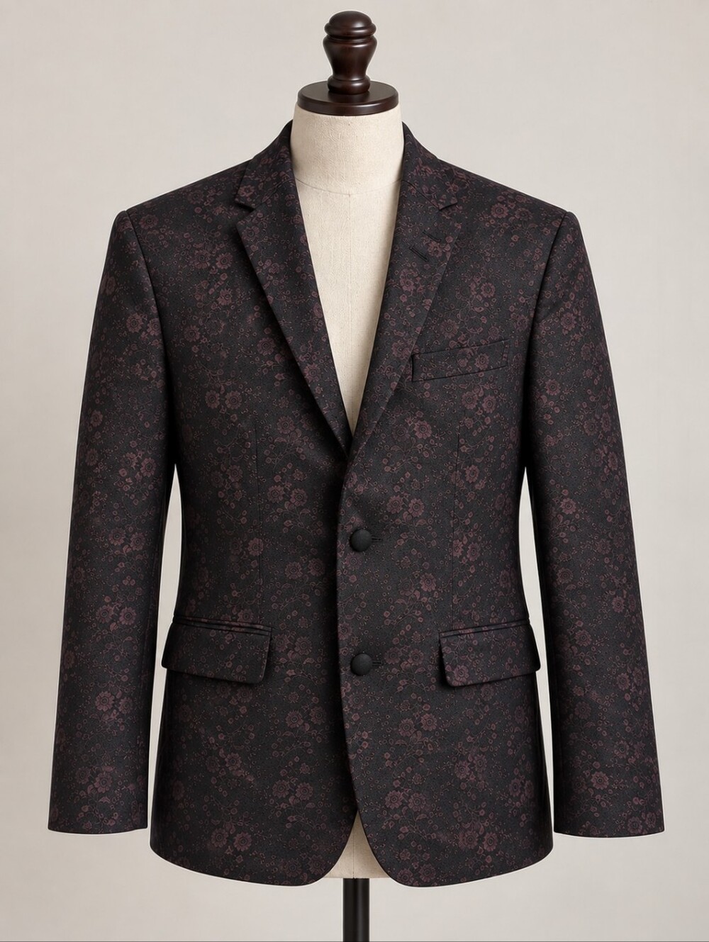 Le 31 Par Simons Men’s Stockholm Fit Floral Jacquard Blazer Size 36R